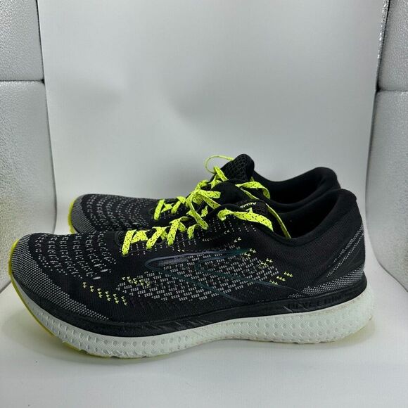 Brooks Glycerin 19 Shoes Mens Size 10 Black Yellow Running Cushioned Trainer main image 9